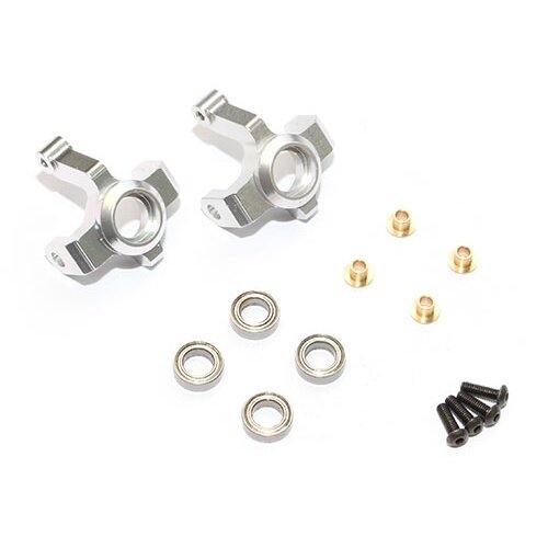 Team Raffee & Co Aluminum Front Hub - 1 Pair Silver for Traxxas LaTrax Teton BRTE001S