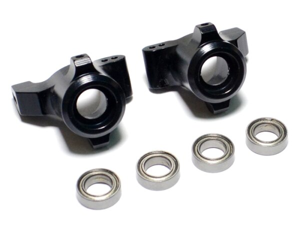 Team Raffee & Co Aluminum Rear Hub - 1 Pair Black for Traxxas LaTrax Teton BRTE002BK
