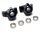 Team Raffee & Co Aluminum Rear Hub - 1 Pair Black for Traxxas LaTrax Teton BRTE002BK