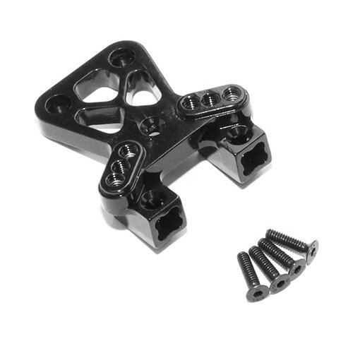 Team Raffee & Co Aluminum Front Shock Tower - 1 Pc Black for Traxxas LaTrax Teton BRTE007BK