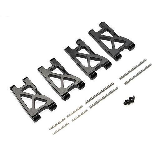 Team Raffee & Co Aluminum Front & Rear Arms  2 Pair Black for Traxxas LaTrax Teton BRTE012BK