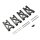 Team Raffee & Co Aluminum Front & Rear Arms  2 Pair Black for Traxxas LaTrax Teton BRTE012BK