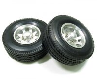 BoomRacing Aluminum Rear Wheel And Tire Set (2)  for...