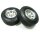 BoomRacing Aluminum Rear Wheel And Tire Set (2)  for Tamiya 1/14 Truck (1838LS) BRQ25428
