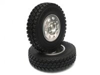 BoomRacing Aluminum Front Wheel And Tire Set (2)  for...