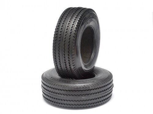 BoomRacing Rubber Tire For Tractor Truck Wide Version (2)  for Tamiya 1/14 Truck (1838LS) BRQ25421