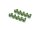 BoomRacing Aluminum 7075 M3x6 Hex Socket Button Head Screws Bolts  (10) Green BRHSA36G