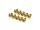 BoomRacing Aluminum 7075 M3x6 Hex Socket Button Head Screws Bolts  (10) Gold BRHSA36GD