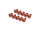 BoomRacing Aluminum 7075 M3x6 Hex Socket Button Head Screws Bolts  (10) Orange BRHSA36OR