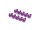 BoomRacing Aluminum 7075 M3x6 Hex Socket Button Head Screws Bolts  (10) Purple BRHSA36P