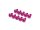 BoomRacing Aluminum 7075 M3x6 Hex Socket Button Head Screws Bolts  (10) Pink BRHSA36PK