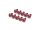 BoomRacing Aluminum 7075 M3x6 Hex Socket Button Head Screws Bolts  (10) Red BRHSA36R
