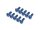 BoomRacing Aluminum 7075 M3x8 Hex Socket Button Head Screws Bolts  (10) Blue BRHSA38B