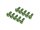 BoomRacing Aluminum 7075 M3x8 Hex Socket Button Head Screws Bolts  (10) Green BRHSA38G