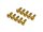 BoomRacing Aluminum 7075 M3x8 Hex Socket Button Head Screws Bolts (10) Gold BRHSA38GD