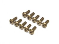 BoomRacing Aluminum 7075 M3x8 Hex Socket Button Head...