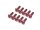 BoomRacing Aluminum 7075 M3x10 Hex Socket Button Head Screws Bolts (10) Red BRHSA310R