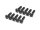 BoomRacing Aluminum 7075 M3x12 Hex Socket Button Head Screws Bolts (10) Black BRHSA312BK