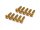 BoomRacing Aluminum 7075 M3x12 Hex Socket Button Head Screws Bolts (10) Gold BRHSA312GD