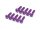 BoomRacing Aluminum 7075 M3x12 Hex Socket Button Head Screws Bolts (10) Purple BRHSA312P