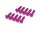 BoomRacing Aluminum 7075 M3x12 Hex Socket Button Head Screws Bolts (10) Pink BRHSA312PK
