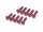 BoomRacing Aluminum 7075 M3x12 Hex Socket Button Head Screws Bolts (10) Red BRHSA312R