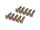 BoomRacing Aluminum 7075 M3x12 Hex Socket Button Head Screws Bolts (10) Titanium BRHSA312TIT