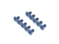 BoomRacing Aluminum 7075 M3x6 Hex Socket Flat Head Screws...
