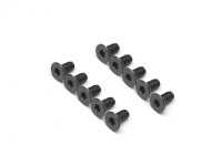 BoomRacing Aluminum 7075 M3x6 Hex Socket Flat Head Screws...