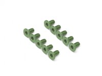 BoomRacing Aluminum 7075 M3x6 Hex Socket Flat Head Screws...