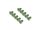 BoomRacing Aluminum 7075 M3x6 Hex Socket Flat Head Screws Bolts  (10) Green BRHSB36G