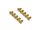 BoomRacing Aluminum 7075 M3x6 Hex Socket Flat Head Screws Bolts  (10) Gold BRHSB36GD