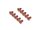 BoomRacing Aluminum 7075 M3x6 Hex Socket Flat Head Screws Bolts  (10) Orange BRHSB36OR