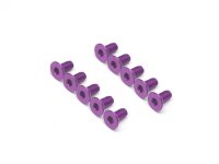 BoomRacing Aluminum 7075 M3x6 Hex Socket Flat HeadScrews...