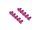 BoomRacing Aluminum 7075 M3x6 Hex Socket Flat Head Screws Bolts  (10) Pink BRHSB36PK