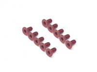 BoomRacing Aluminum 7075 M3x6 Hex Socket Flat Head Screws...