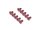 BoomRacing Aluminum 7075 M3x6 Hex Socket Flat Head Screws Bolts  (10) Red BRHSB36R