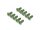 BoomRacing Aluminum 7075 M3x8 Hex Socket Flat Head Screws Bolts  (10) Green BRHSB38G