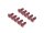 BoomRacing Aluminum 7075 M3x8 Hex Socket Flat Head Screws Bolts  (10) Red BRHSB38R