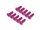 BoomRacing Aluminum 7075 M3x10 Hex Socket Flat Head Screws Bolts (10) Pink BRHSB310PK