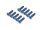 BoomRacing Aluminum 7075 M3x12 Hex Socket Flat Head Screws Bolts (10) Blue BRHSB312B