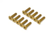 BoomRacing Aluminum 7075 M3x12 Hex Socket Flat Head...