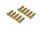 BoomRacing Aluminum 7075 M3x12 Hex Socket Flat Head Screws Bolts (10) Gold BRHSB312GD