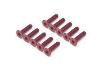 BoomRacing Aluminum 7075 M3x12 Hex Socket Flat Head...