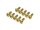 BoomRacing Gold Anodized Alloy M3x8 Hex Socket Button Head Screws Bolts  (10) BRHSA38BJ