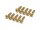 BoomRacing Gold Anodized Alloy M3x12 Hex Socket Button Head Screws Bolts (10) BRHSA312BJ