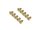 BoomRacing Gold Anodized Alloy M3x6 Hex Socket Flat Head Screws Bolts  (10) BRHSB36BJ