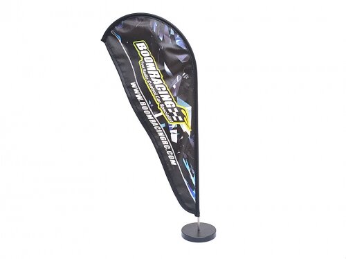 BoomRacing Scale Accessories - Boom Racing Curved Banner Flag 30x13cm BRSCAC101A