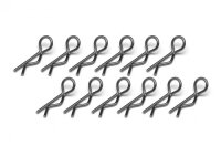 BoomRacing Small-ring 45 Deg Body Clips 12Pcs Black...