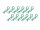 BoomRacing Small-ring 45 Deg Body Clips 12Pcs Green BRACS12G